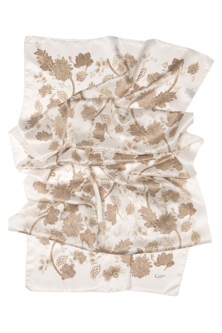 Esmeralda - Silk Scarf/Shawl for Women, Alternate, color, Soft White
