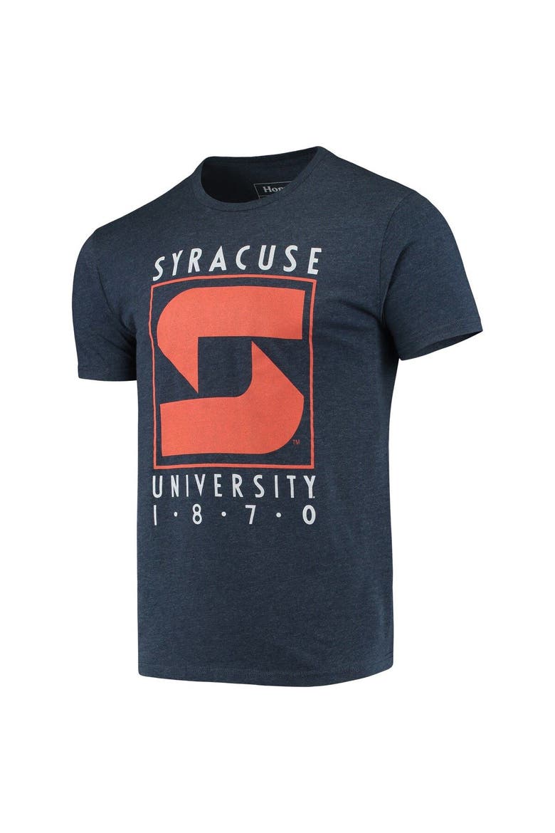 Men's Homefield Heathered Navy Syracuse Orange Vintage 1989-2000 Logo T-Shirt, Alternate, color, Heather Navy