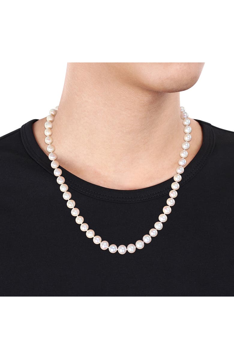 DELMAR Men's Cultured Freshwater Pearl Necklace, Alternate, color, 