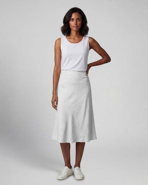 Paisley Explosion Womens Midi Skirt