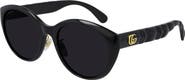 Gucci 56mm Cat Eye Sunglasses