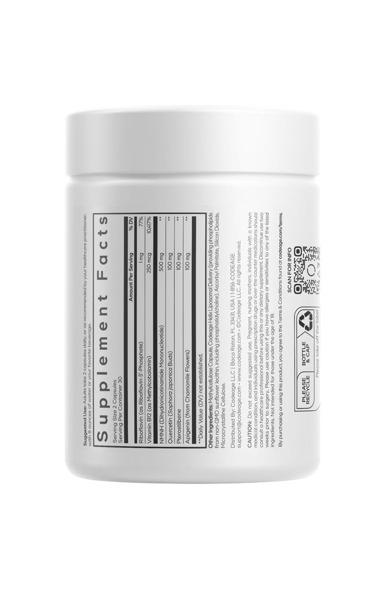 Codeage Liposomal NMNH Platinum, Alternate, color, White