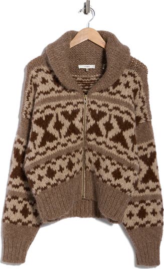 Grandfather Alpaca Blend Shawl Collar Cardigan