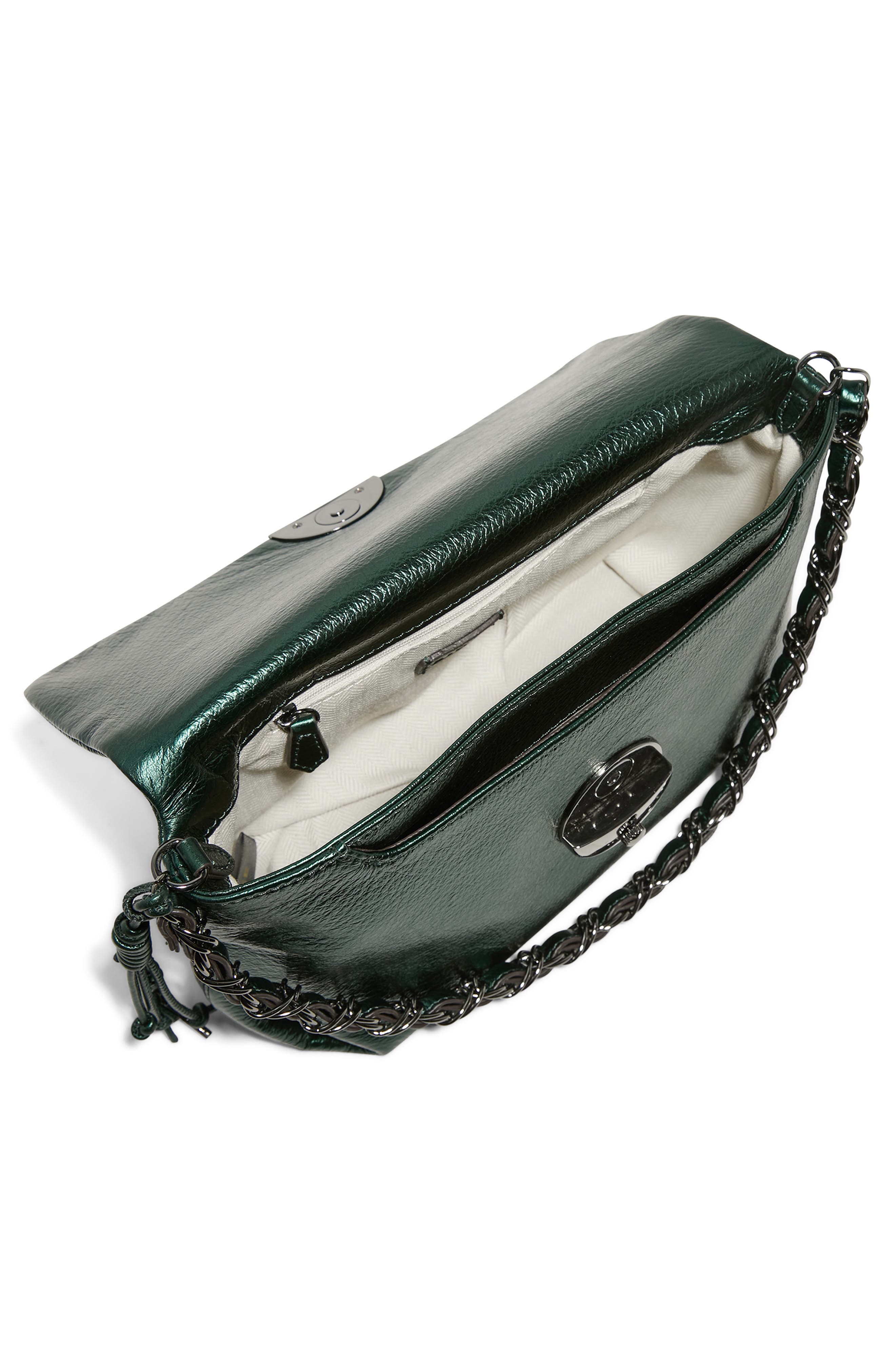 Ricci Convertible Shoulder Bag, Alternate, color, METALLIC FOREST
