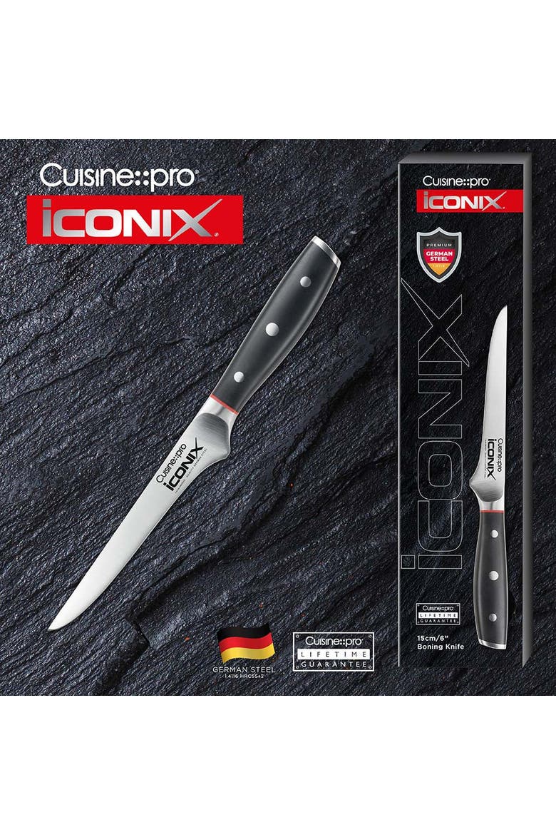 iconiX® 6" Boning Knife, Alternate, color, Black