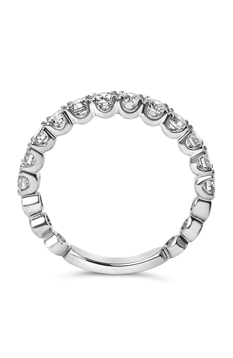 Haus of Brilliance 14K Gold 1.00 Cttw Round Diamond Prong Set Wedding Band, Alternate, color, White