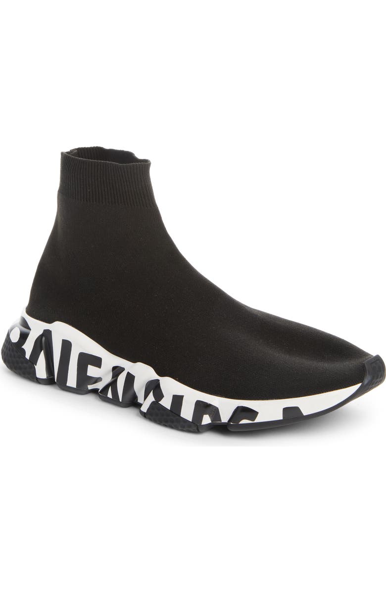 Balenciaga Speed LT Graffiti Knit Sneaker, Main, color,