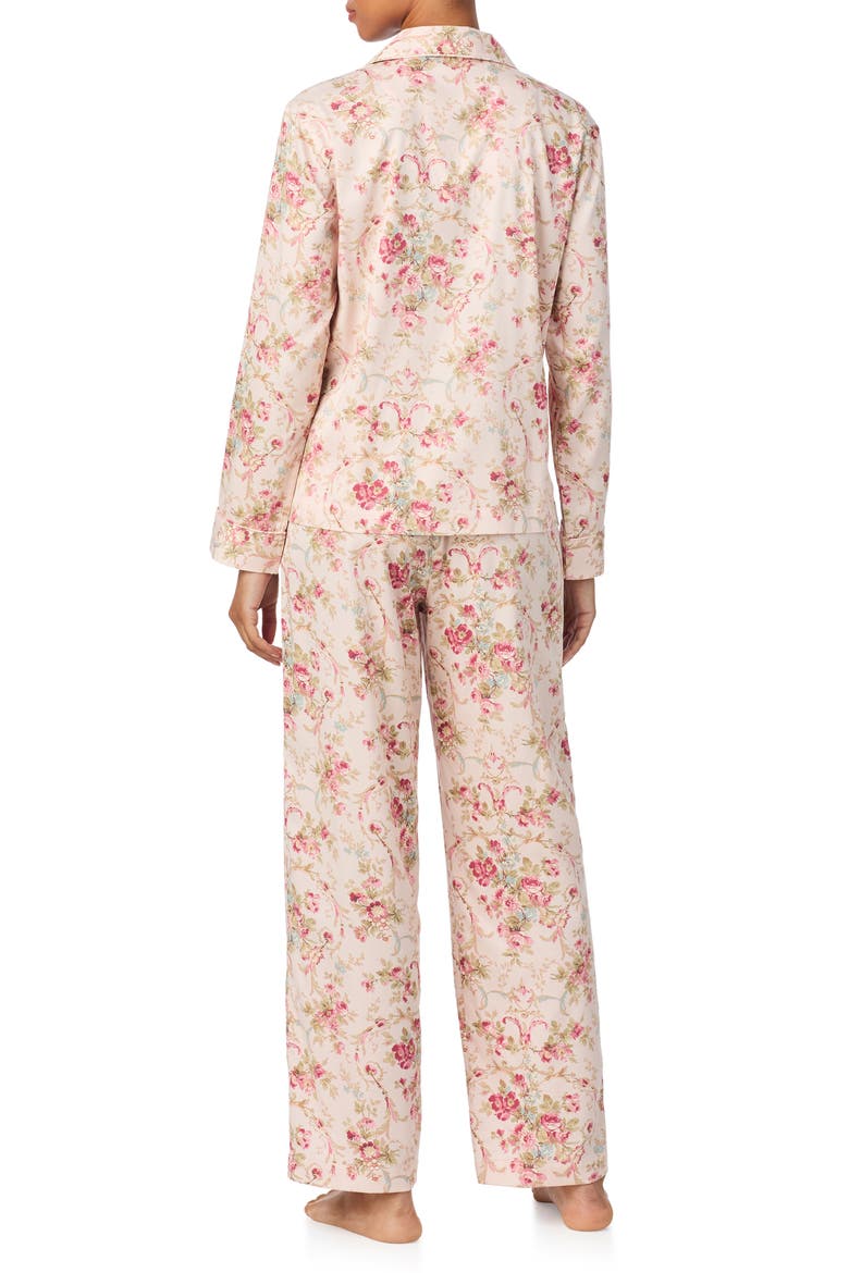 Print Cotton Blend Pajamas, Alternate, color, MULTI FLORAL