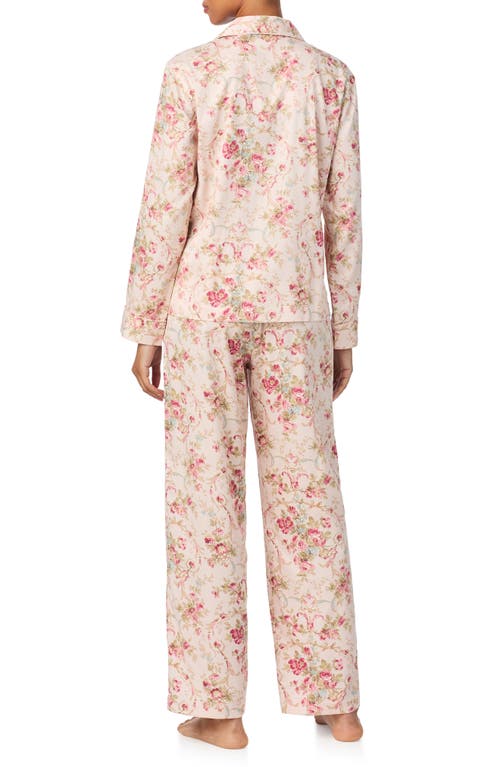 Ralph Lauren Lauren  Print Cotton Blend Pajamas In Neutral