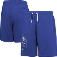 Nike Youth Nike Royal Golden State Warriors Courtside Club Fleece Shorts
