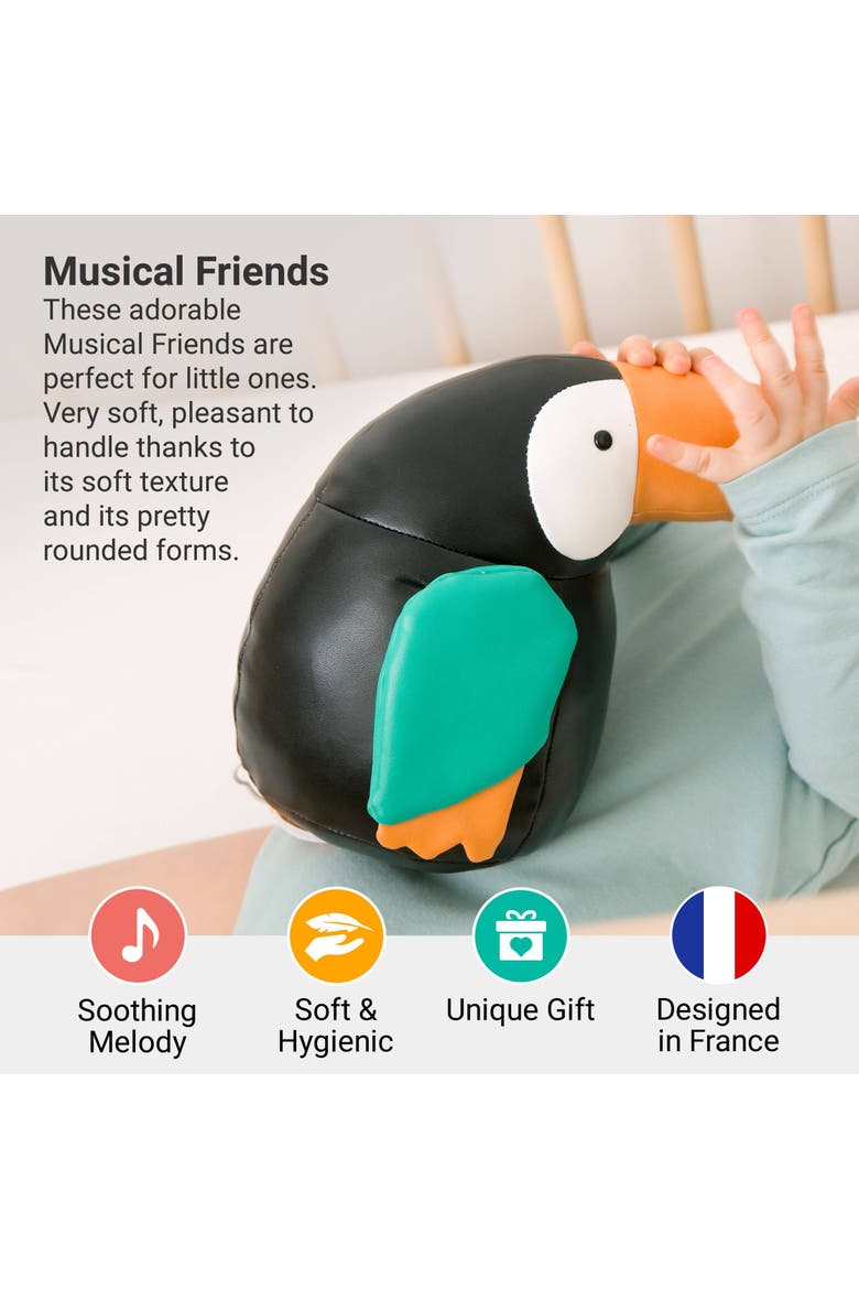 Musical Animals - Toucan, Plush Baby Music Box, Nursery Toy, Alternate, color, Multicolor