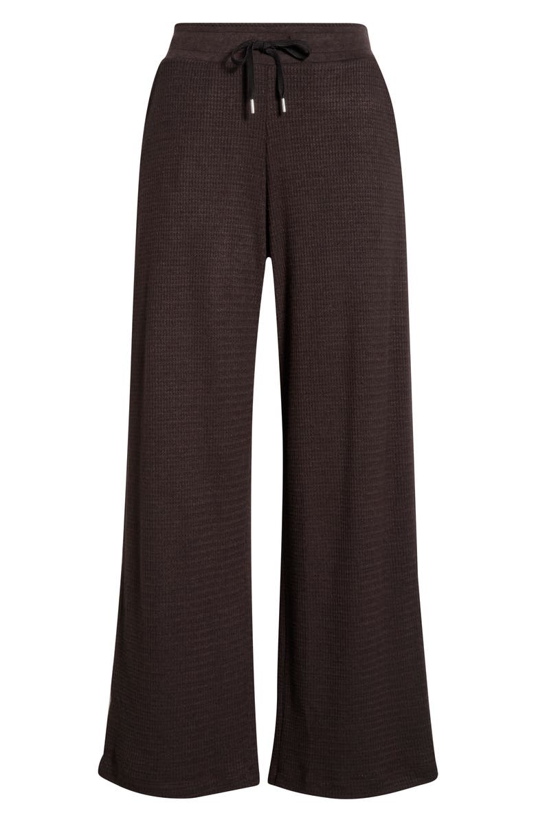 Madewell Waffle Wide Leg Pajama Pant, Main, color, Molasses