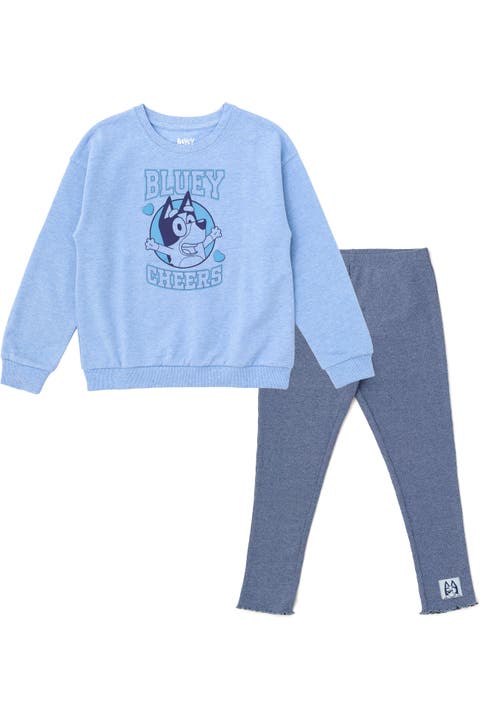 Sweatshirt and Ribbed Leggings Set