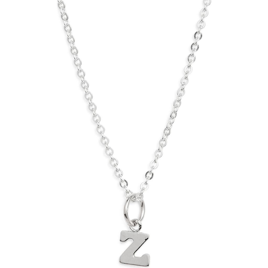 Nashelle Initial Pendant Necklace In Sterling Silver - Z