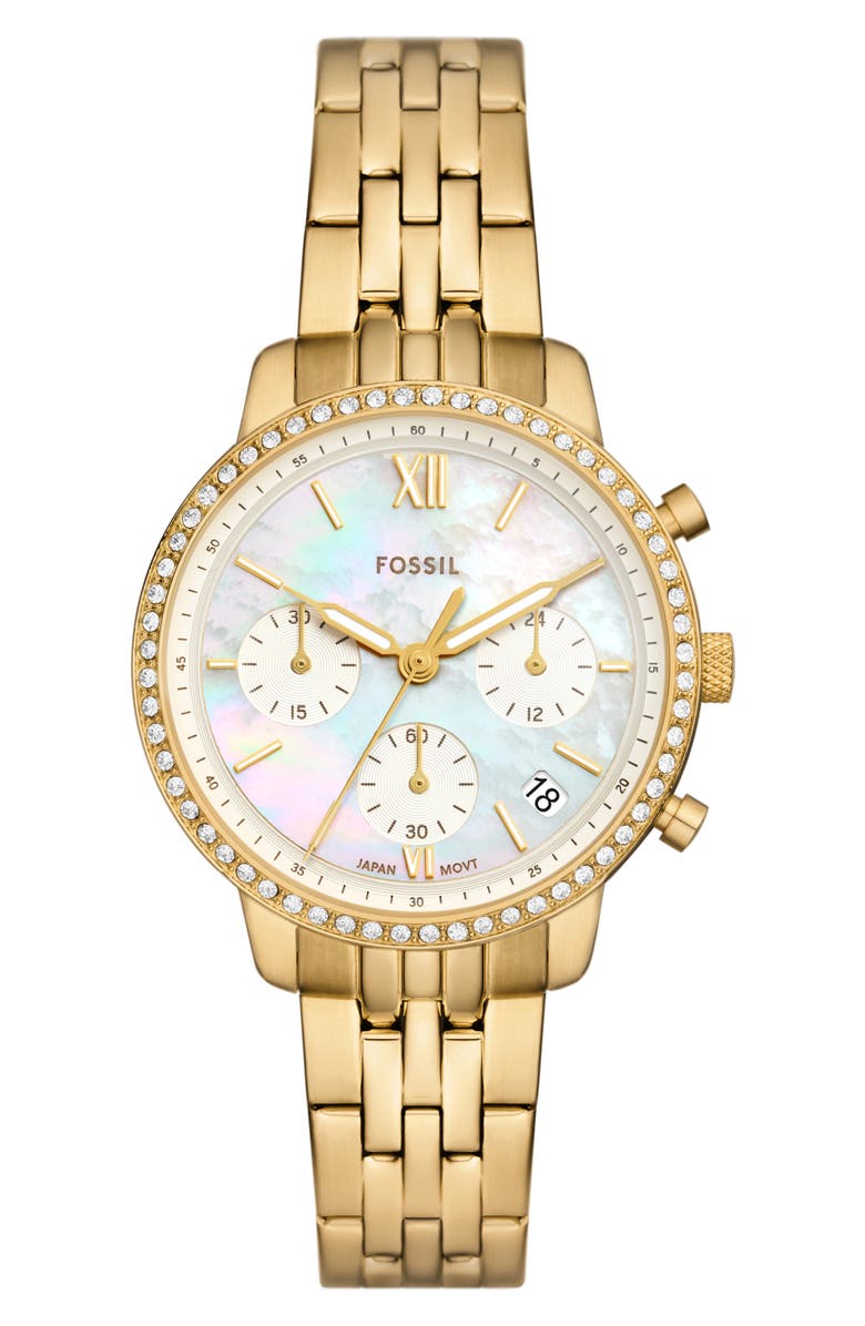 Fossil Neutra Chronograph Bracelet Watch, 36mm, Main, color, 