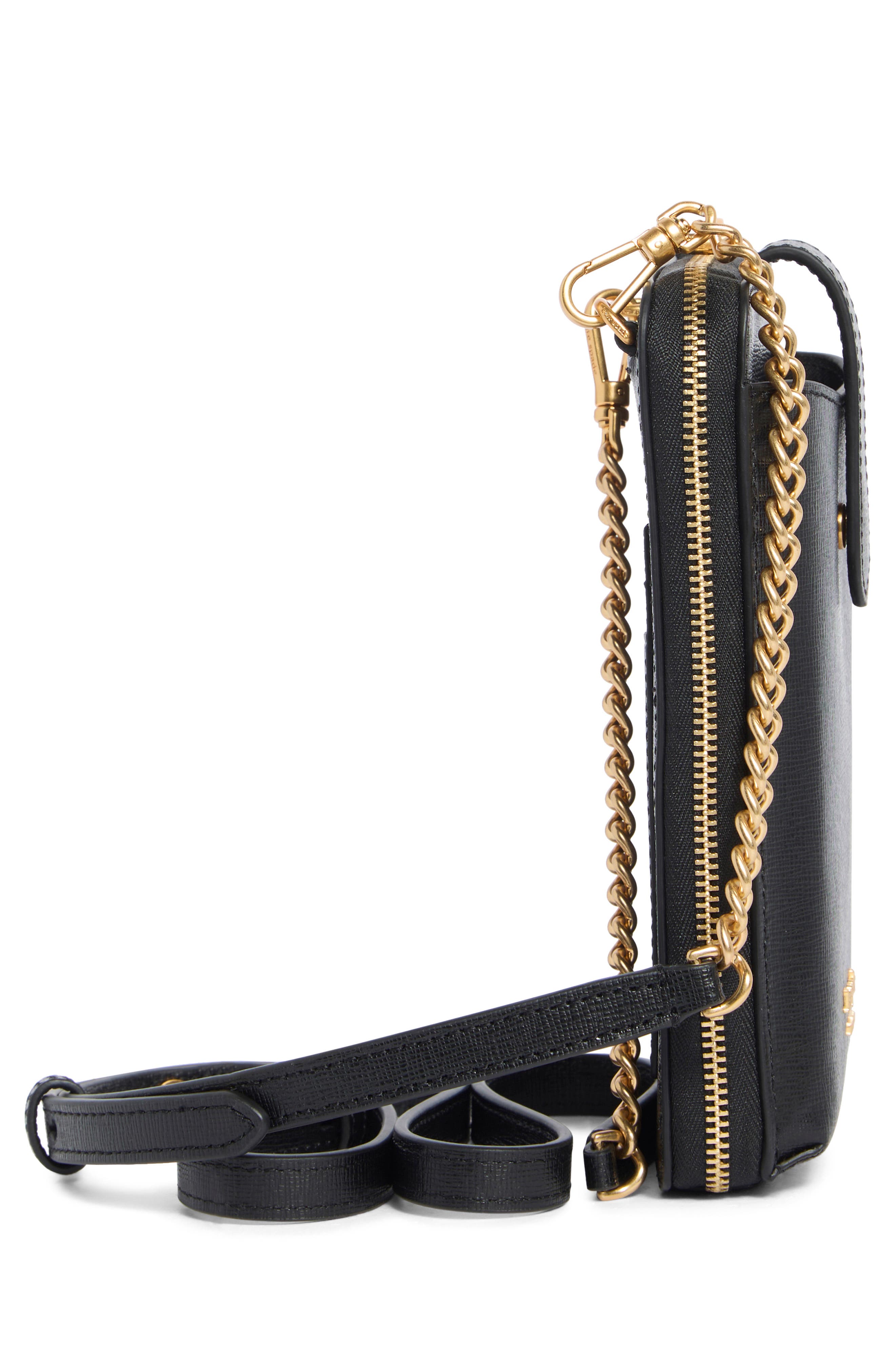 morgan north south crossbody bag, Alternate, color, BLACK