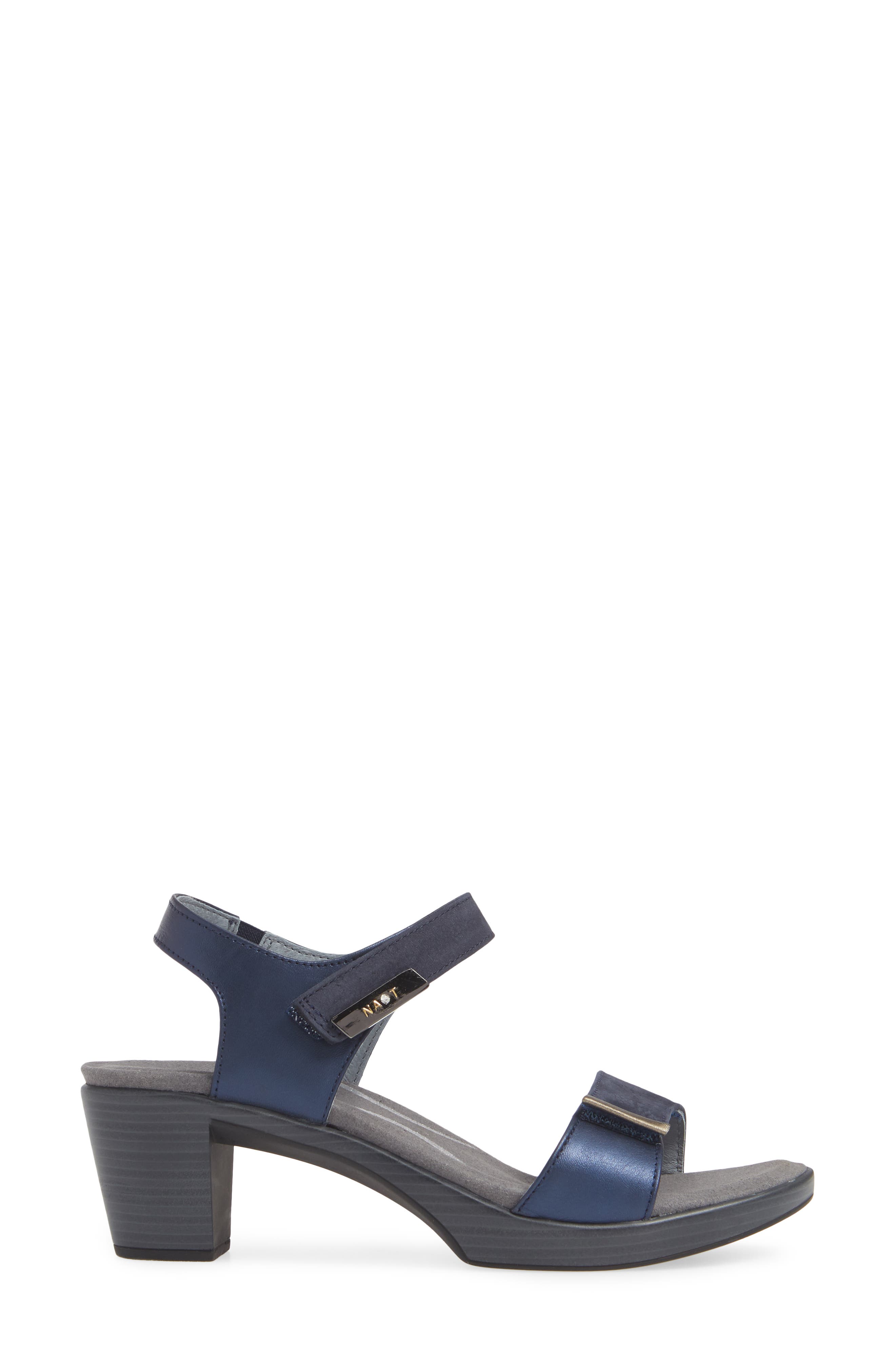 'Intact' Sandal, Alternate, color, NAVY/ POLAR SEA LEATHER