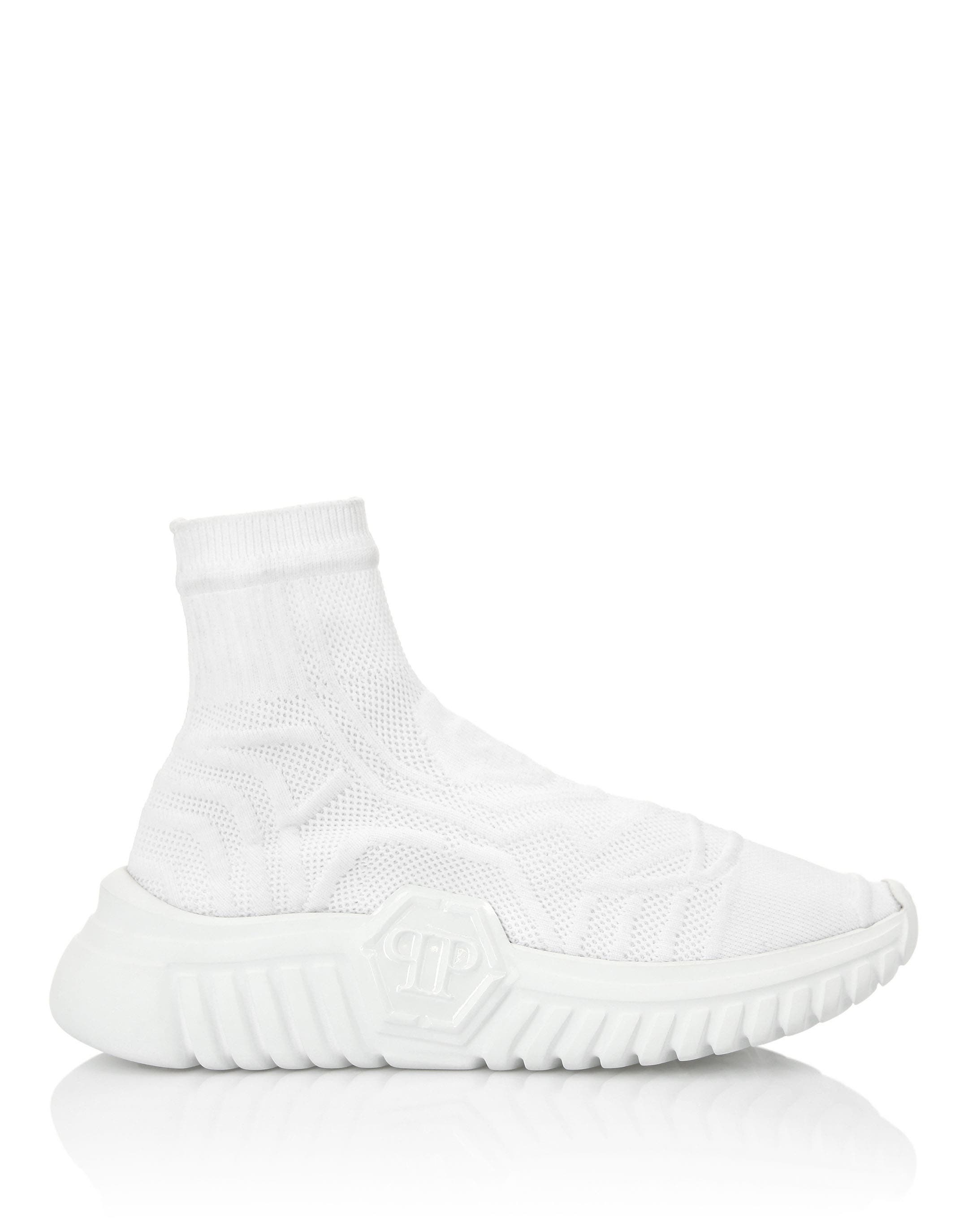 Sock-Sneakers Supersonic Unisex, Alternate, color, white