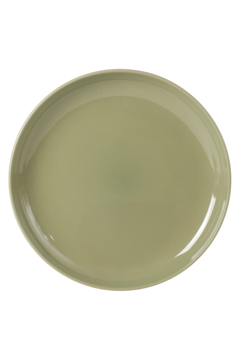 Rockaway 12 Piece Matte Two-Tone Stoneware Dinnerware Set, Service for 4, Alternate, color, Green
