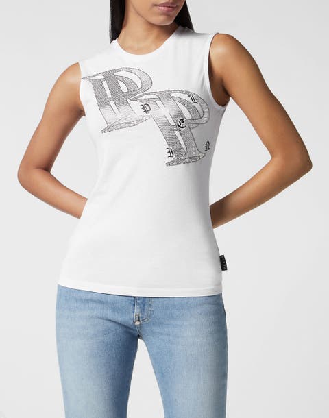 Full Strass Tank Top Wire Frame Women
