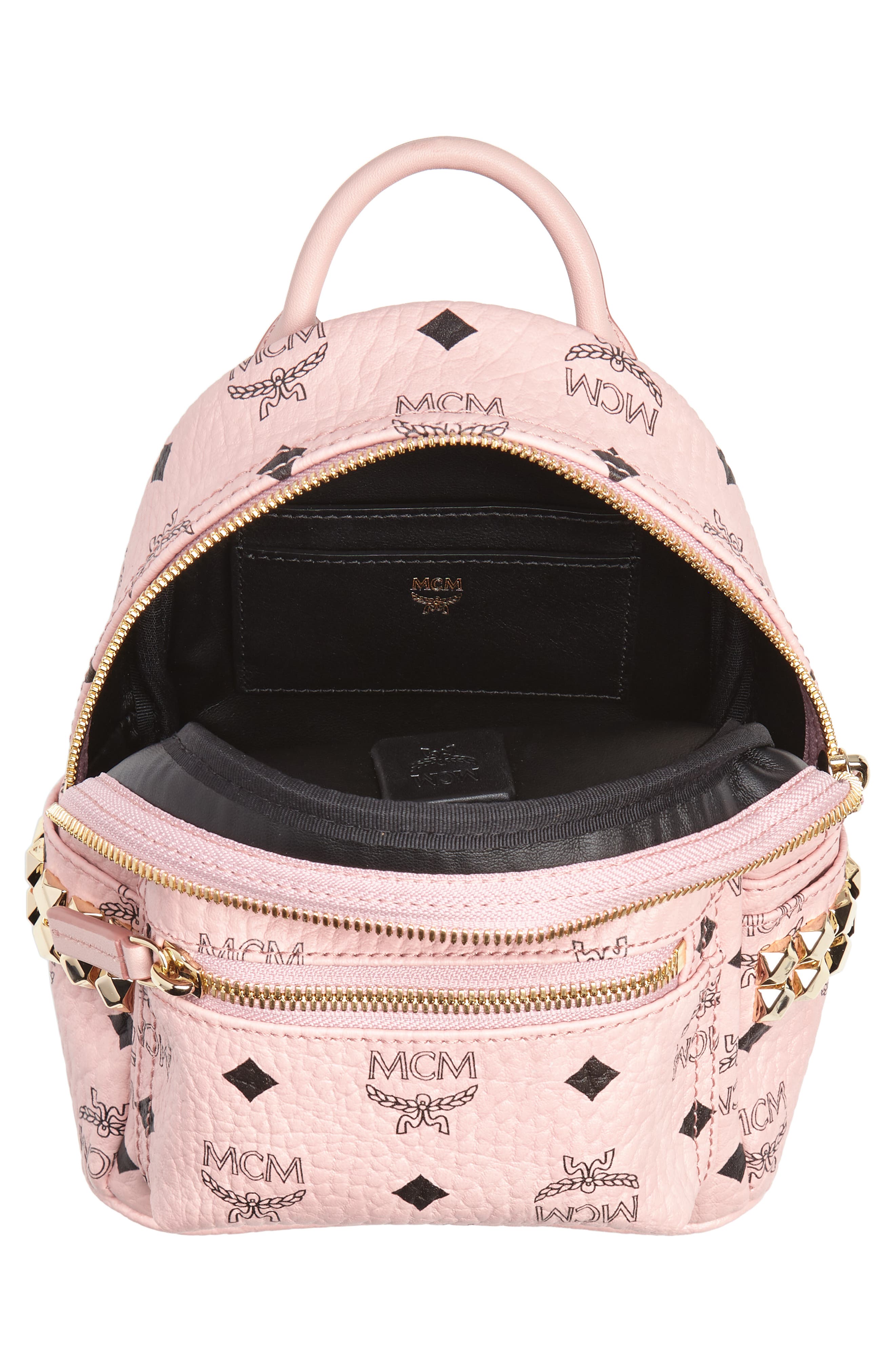 X-Mini Stark Side Stud Convertible Backpack, Alternate, color, SOFT PINK