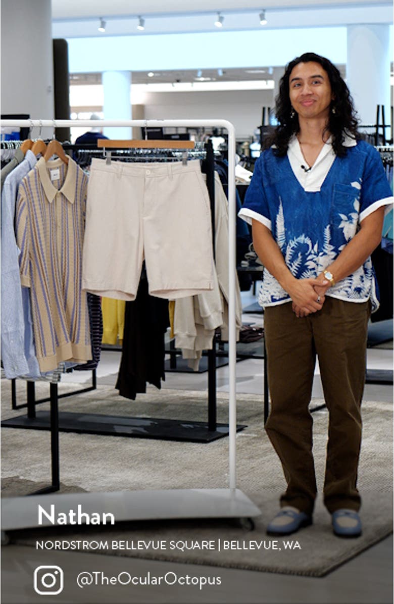 Nova Wave Stripe Seersucker Performance Shorts, sales video thumbnail