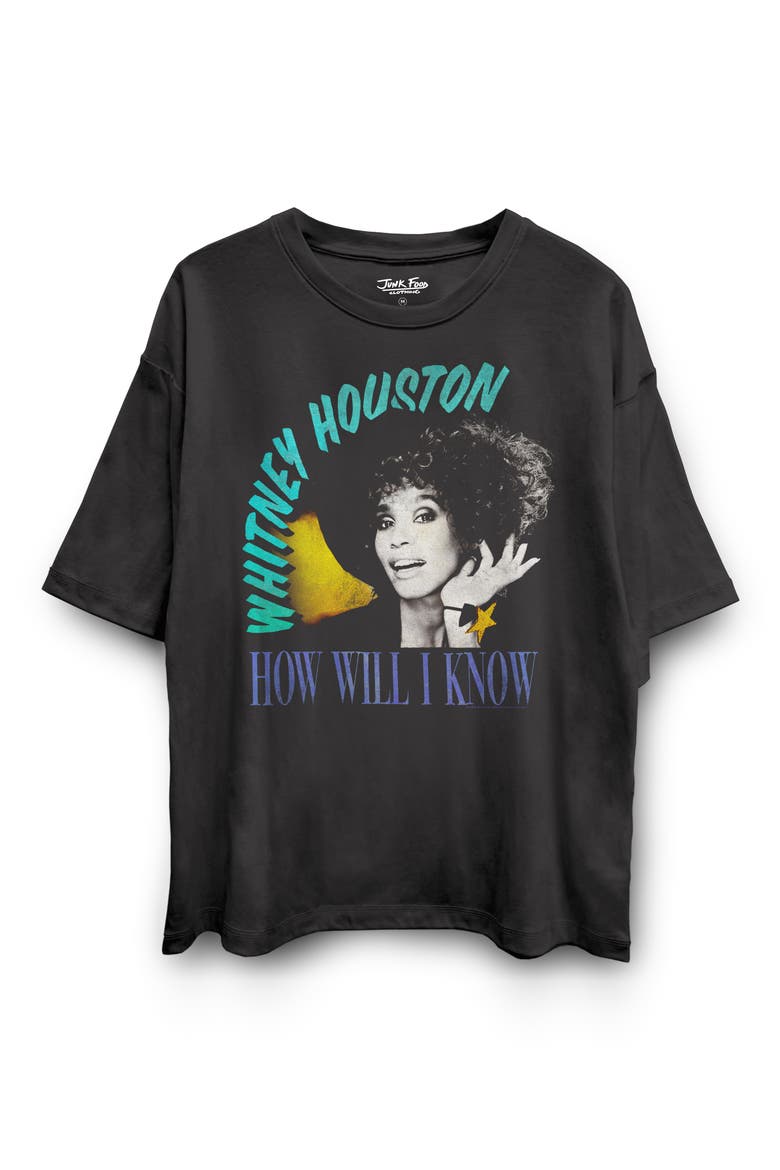 Whitney Houston How Will I Know Graphic T-Shirt, Alternate, color, VINTAGE BLACK