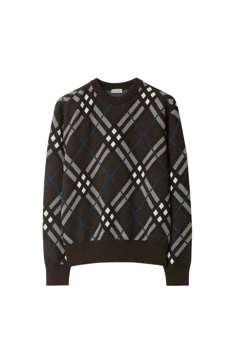 Check Wool Mohair Blend Sweater, Alternate, color, Snug