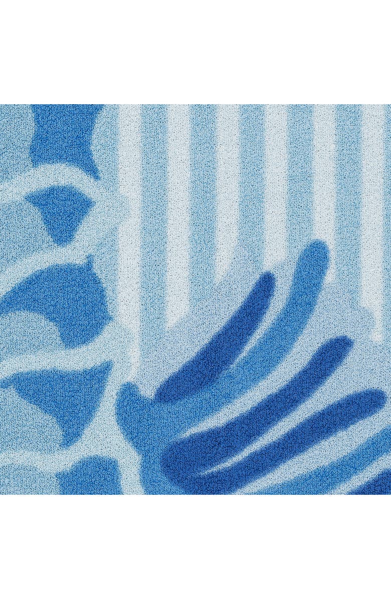 Matouk Seahorse Beach Towel, Alternate, color, Bermuda Blue