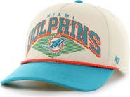 '47 Men's '47  Cream Miami Dolphins Pomona Rope Adjustable Hitch Hat