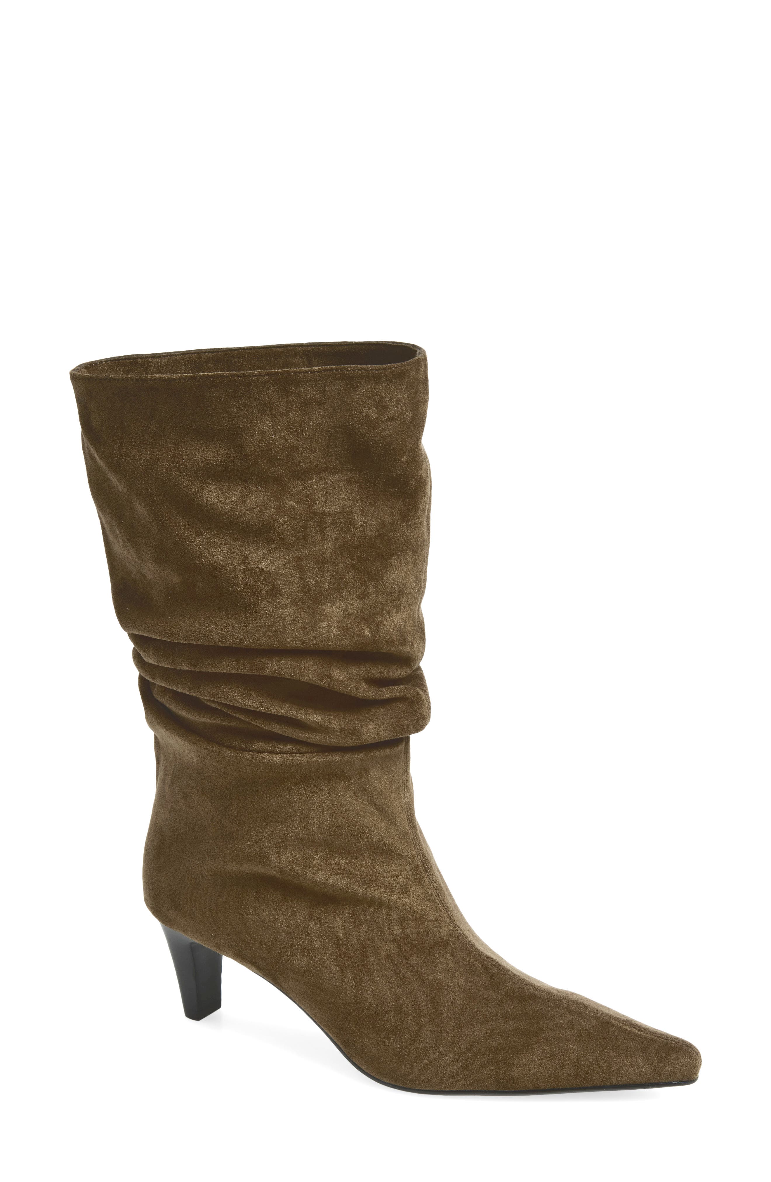 OLIVE SUEDE