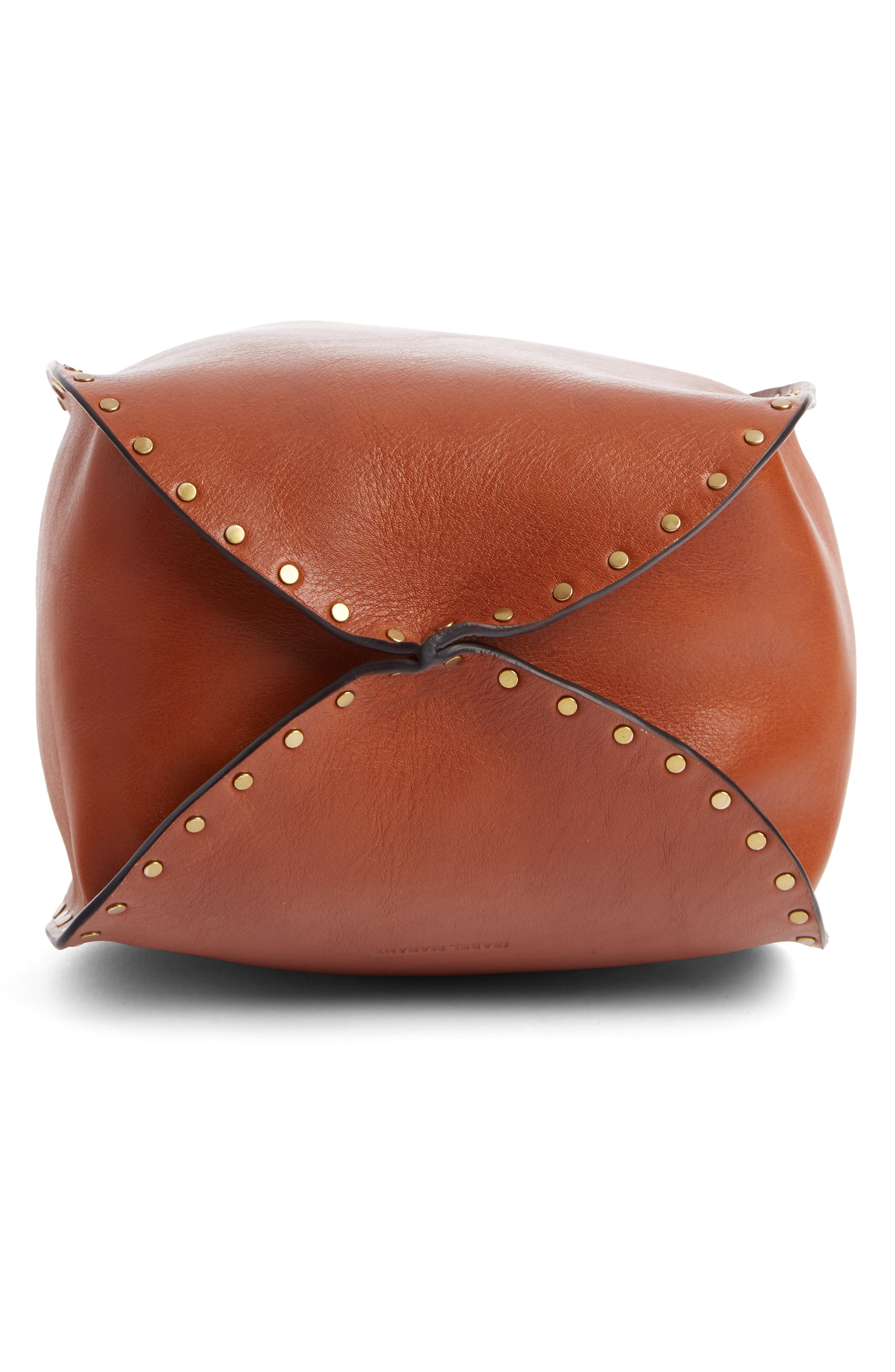 Isabel Marant Taj Leather Bucket Bag, Alternate, color, 