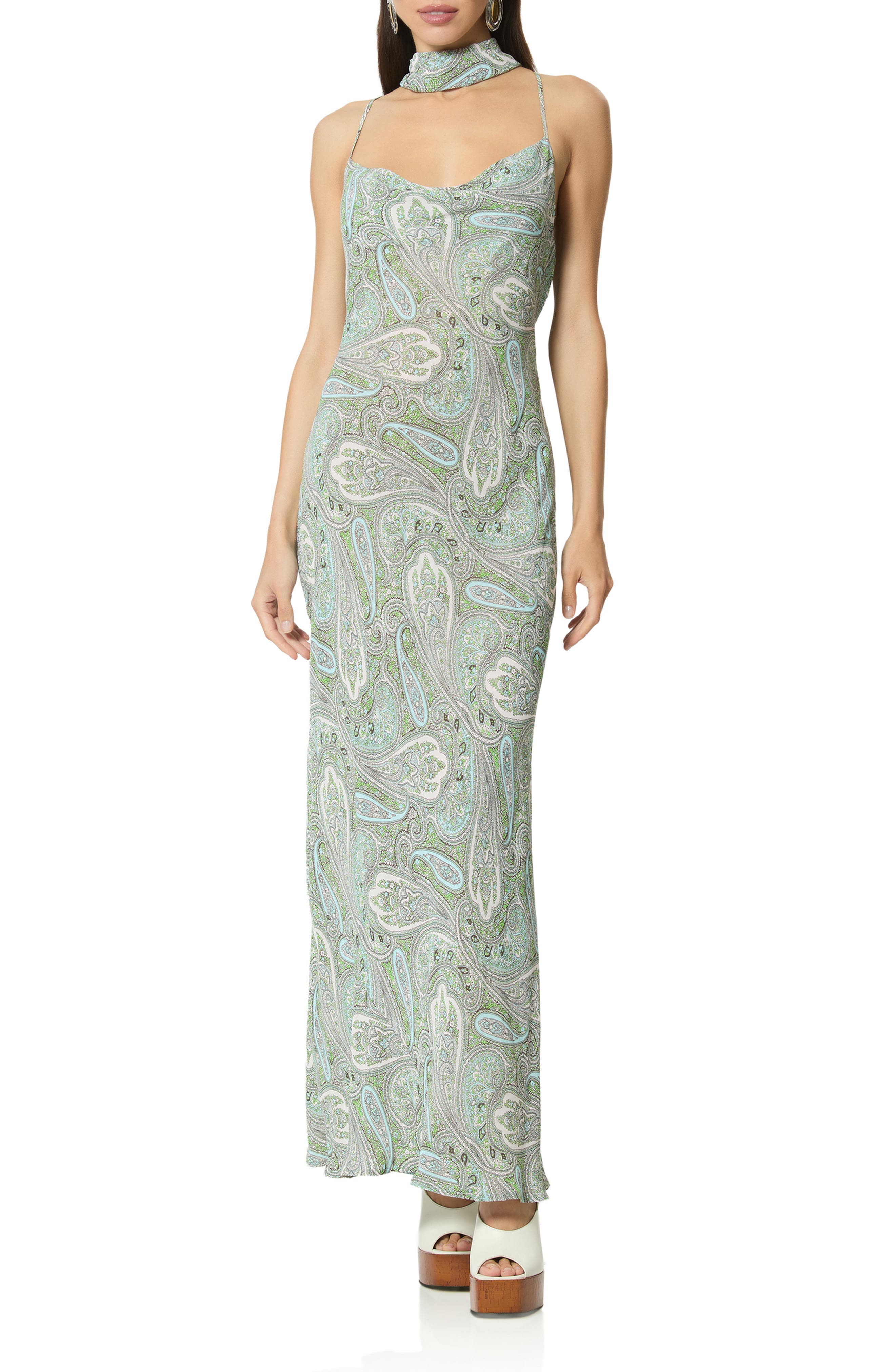 selected AQUA PAISLEY