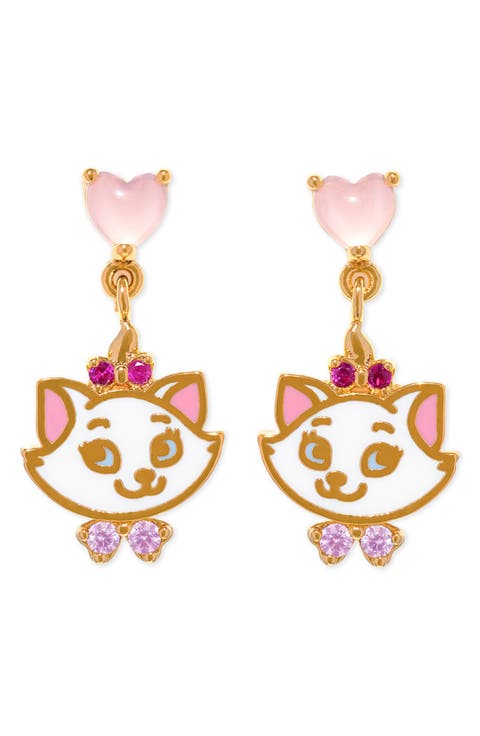 Disney Aristocats Marie Dangle Earrings