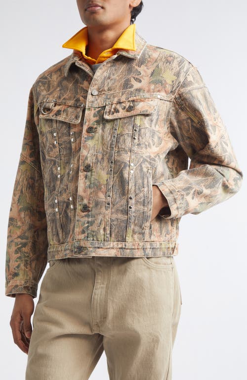 Phipps Standard Cotton Stud Jacket In Brown