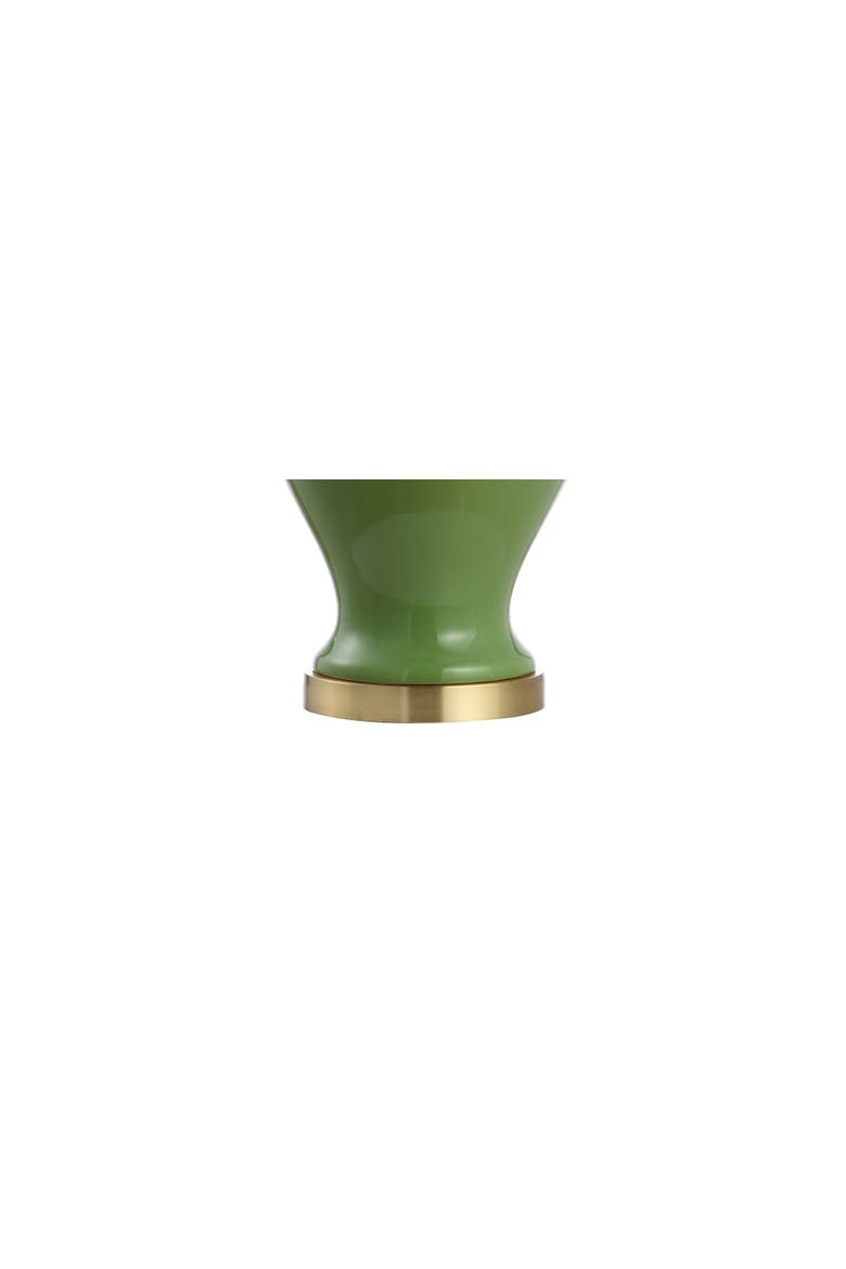 Sagwa 33" Ceramic/Iron Modern Classic LED Table Lamp, Alternate, color, Green