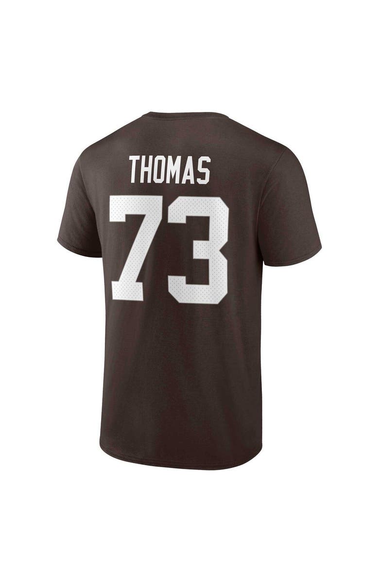 FANATICS Men's Fanatics Branded Joe Thomas Brown Cleveland Browns Retired Player Icon Name & Number T-Shirt, Alternate, color, Brown