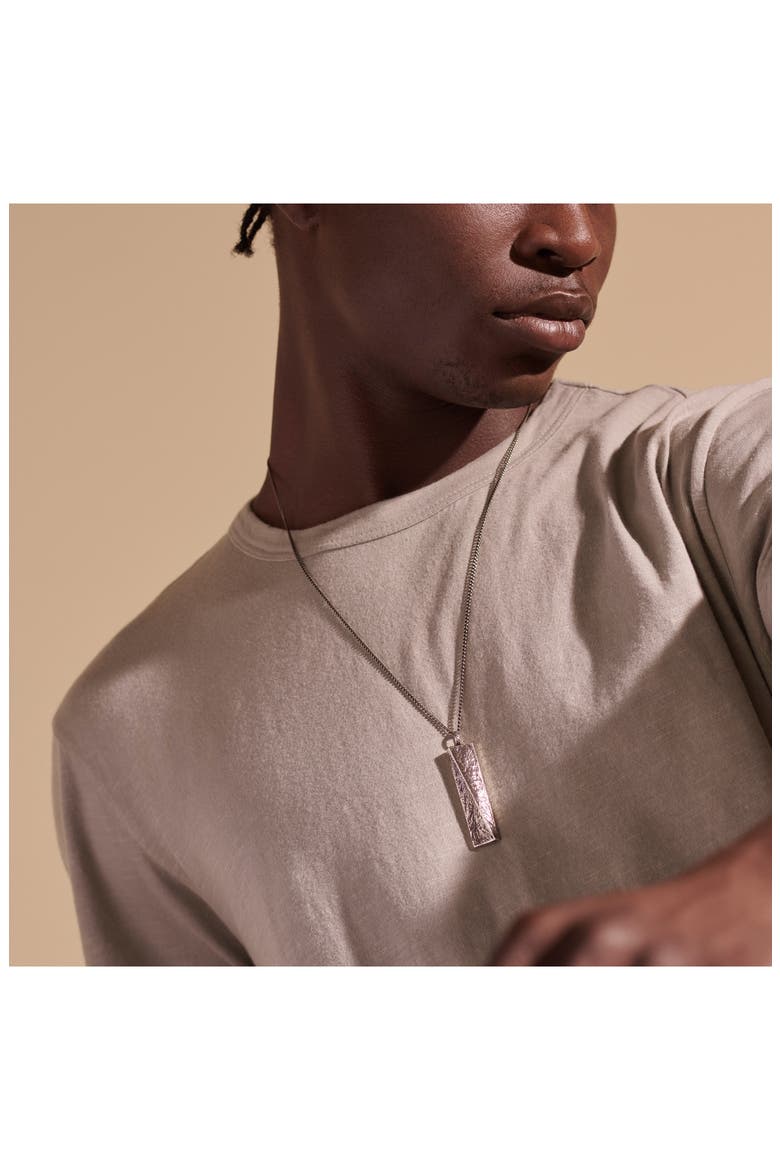 Men's Classic Chain Reclaimed Pendant Necklace, Alternate, color, SILVER