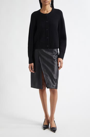 LOULOU DE SAISON Ekare Slit Leather Skirt | Nordstrom