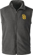 DUNBROOKE Men's Dunbrooke Gray San Diego Padres Houston Full-Zip Vest