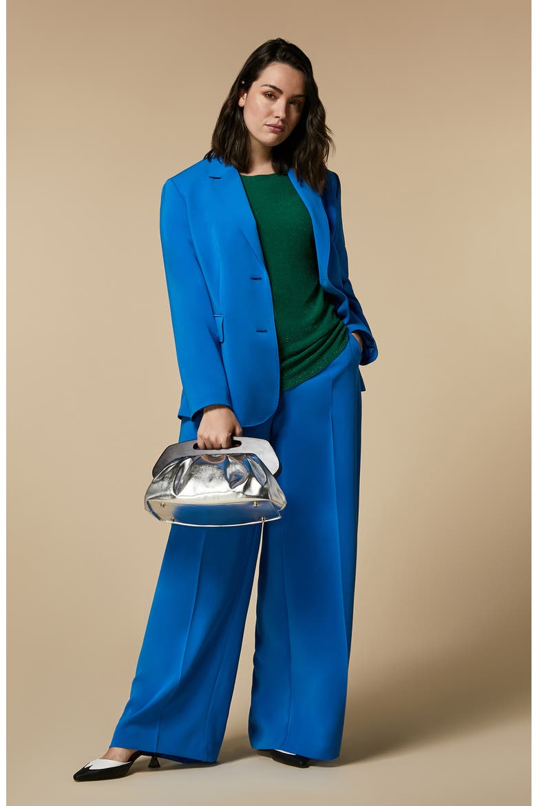 Pickstitch Blazer, Alternate, color, CORNFLOWER