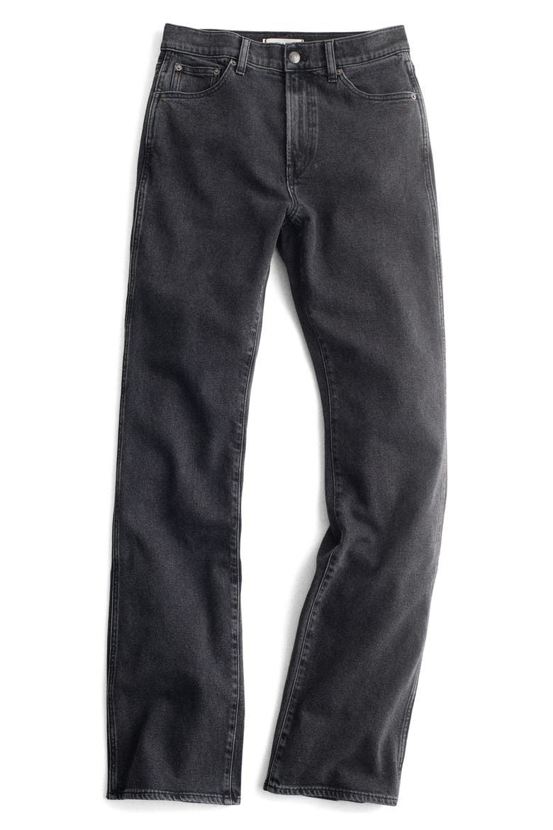Relaxed Bootcut Jeans, Alternate, color, WASHED BLACK