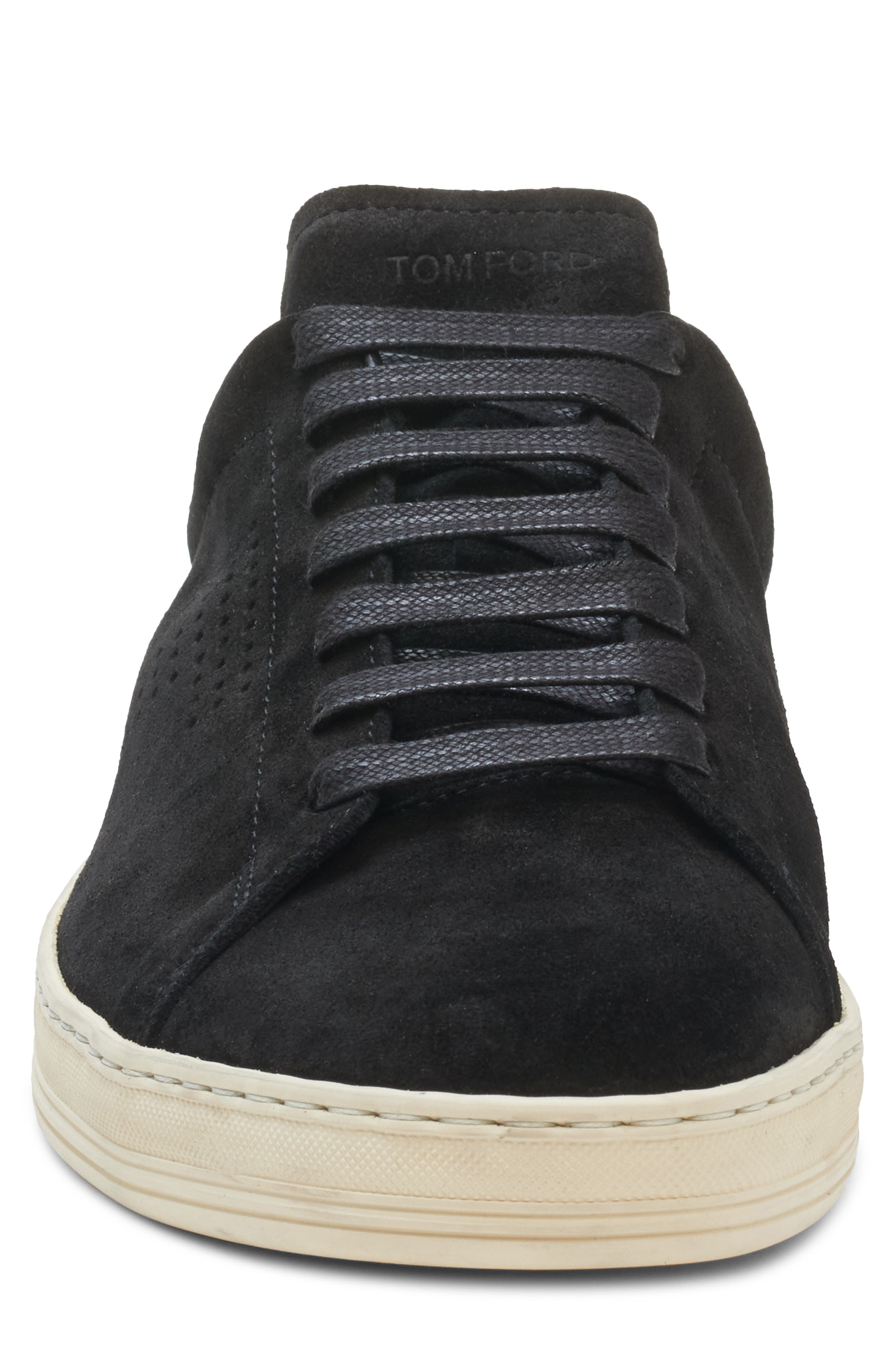 TOM FORD Warwick Low Top Sneaker, Alternate, color, 3Nw02 Black/ Cream