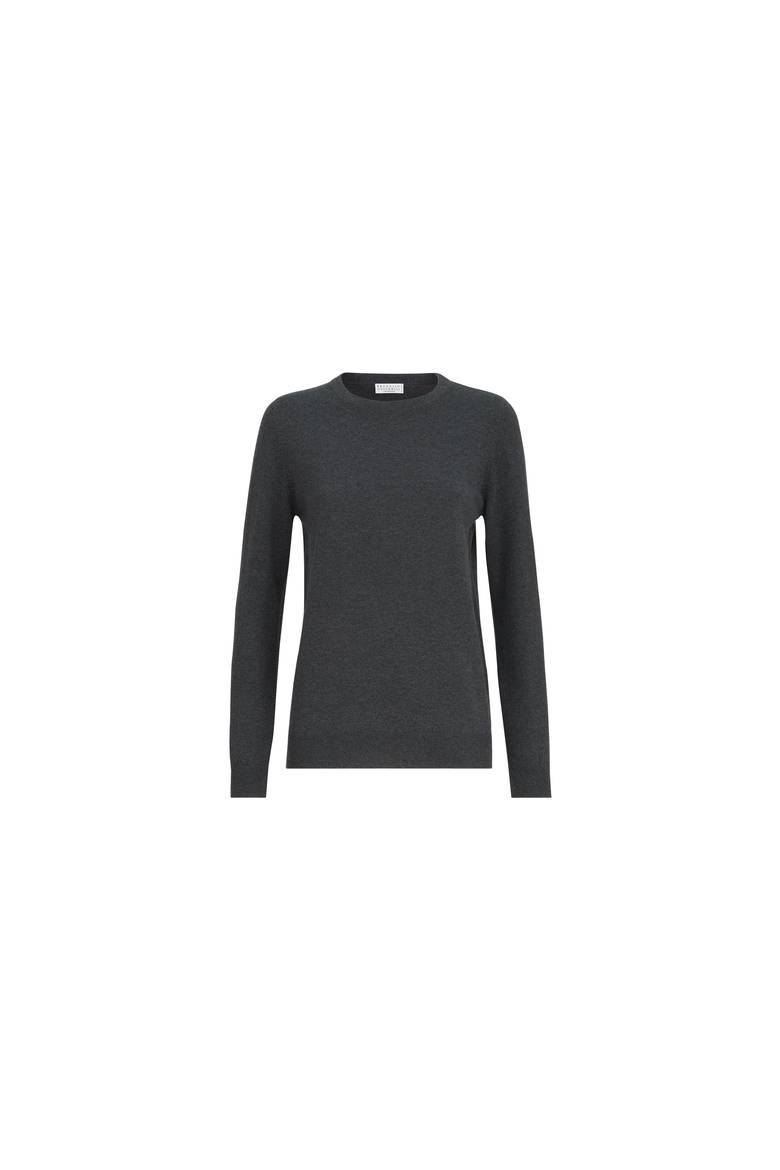 Cashmere sweater with monili, Alternate, color, Dark Grey
