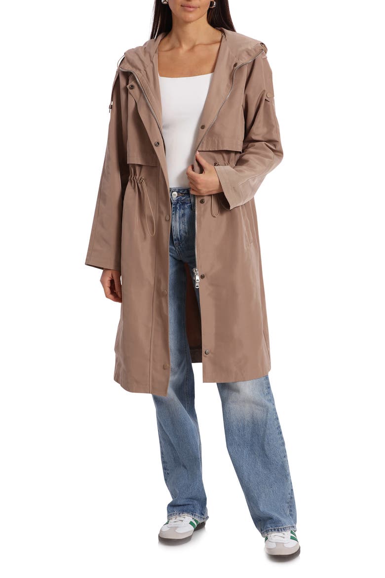 Oversize Water Resistant Trench Coat, Alternate, color, KHAKI