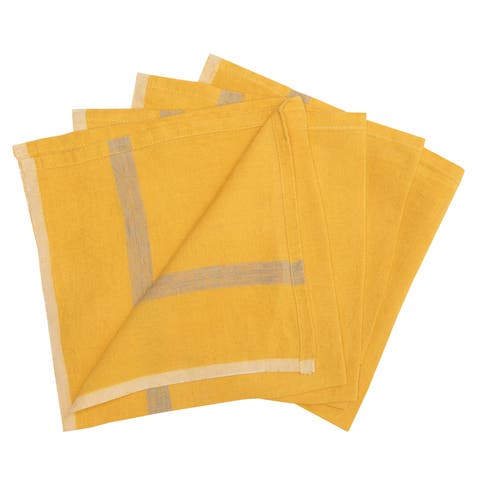 Set of 4 Laundered Linen Napkins