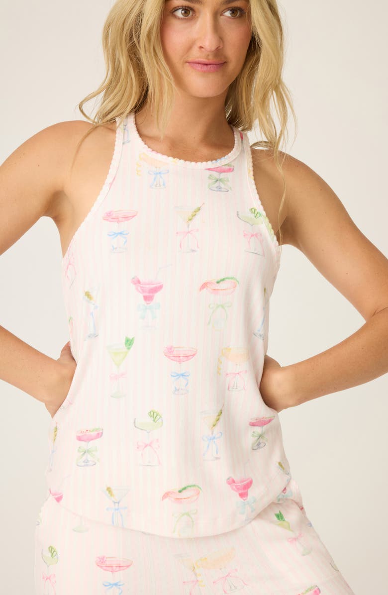 PJ Salvage Pretty Punch Pajamas, Alternate, color, Baby Pink