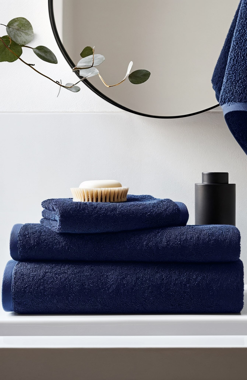 Italic Serene Ultraplush Collection Bath Essentials- Washcloths 4 Pack In Blue