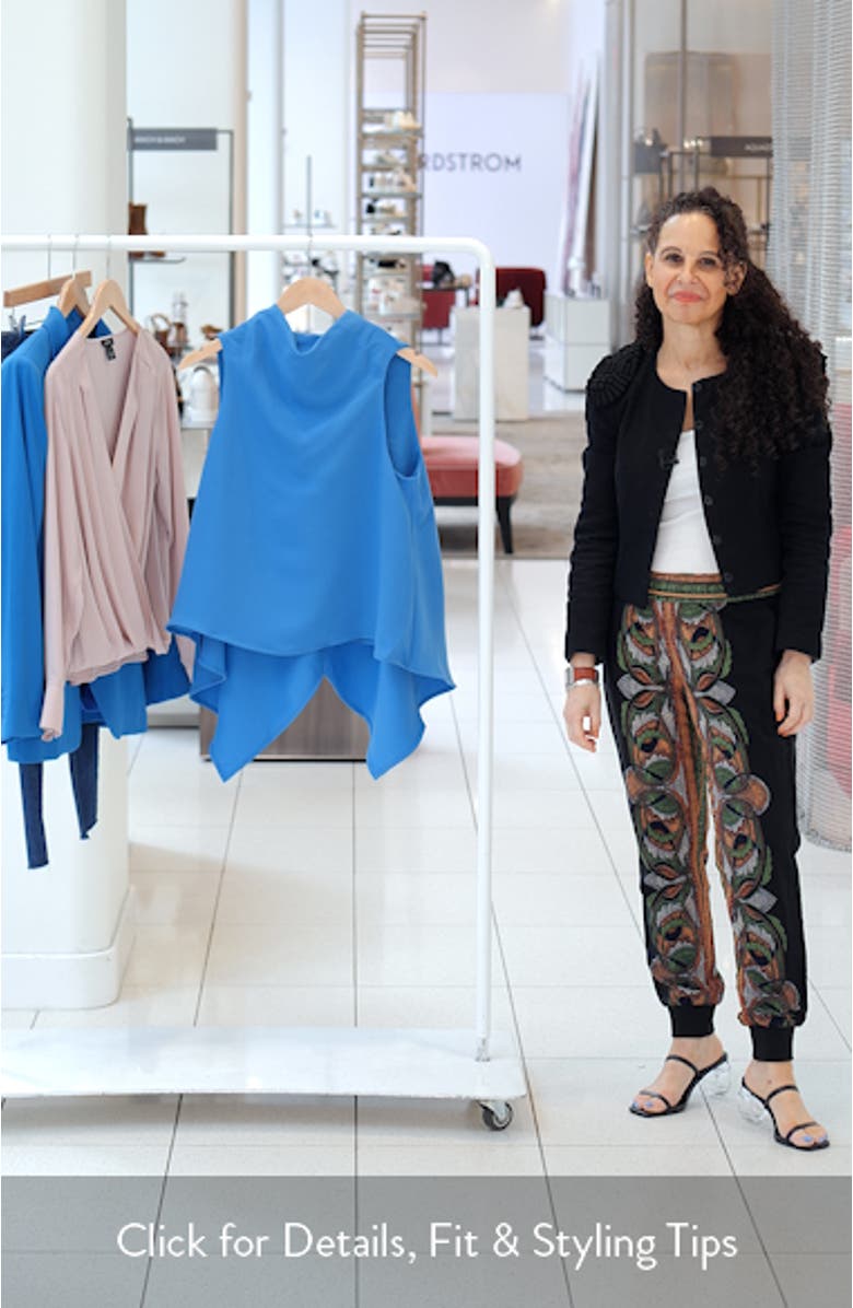 Simone Cowl Neck Sleeveless Trapeze Top, sales video thumbnail