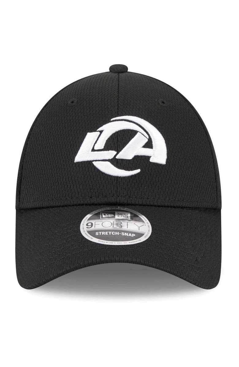 New Era Men's New Era Black Los Angeles Rams  Main B-Dub 9FORTY Adjustable Hat, Alternate, color, 